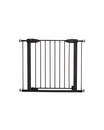 Boston Magnetic Auto-Close Security Gate - Black Fits with 2 X 7cm Extensions