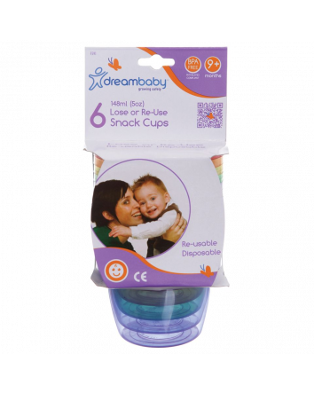 LOSE OR RE-USE SNACK CUPS 6 PK